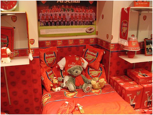 football arsenal bedroom