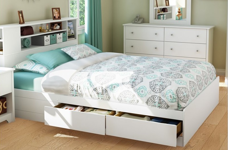 Bed with drawers