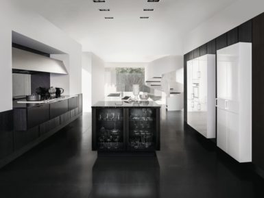 Moden black kitchen