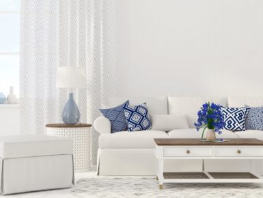 white living room